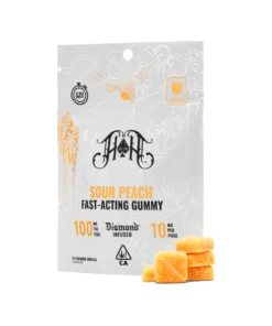 Sour Peach Sativa Fast-Acting Gummies