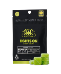 Green Crack Lights On Energy Gummies