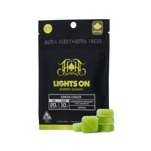 Green Crack Lights On Energy Gummies